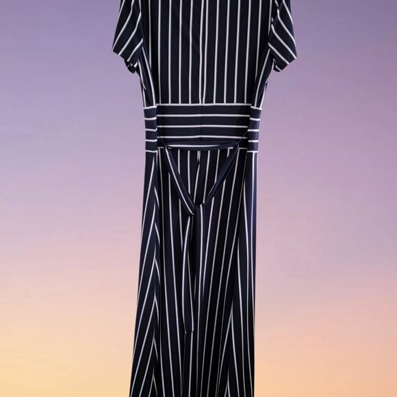 Ladies Ralph Lauren Size 10 Stripe Dress - Picture 2 of 10